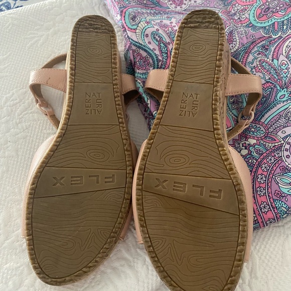 Naturalizer Pink T-Strap Sandals - Picture 5 of 10